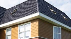Detail van een Keralit sponningdeel